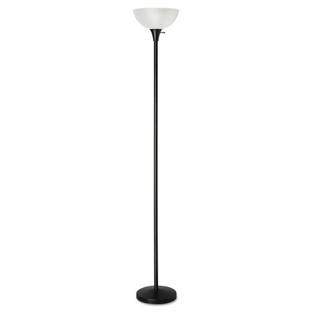 ALERA Floor Lamp, 71"H, Plastic Shade, 11.25"w x 11.25"d x 71"h, Matte Black ALELMPF72B